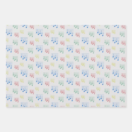 Spaß und Extravagante Ukulele Tuning Song Musiknot Geschenkpapier Set (Vorderseite)