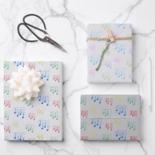 Spaß und Extravagante Ukulele Tuning Song Musiknot Geschenkpapier Set