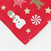 Spaß und Extravagante Weihnachten Fleecedecke (Ecke)