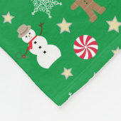 Spaß und Extravagante Weihnachten Fleecedecke (Ecke)