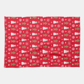 Spaß und Extravagante Weihnachten Geschirrtuch (Horizontal)