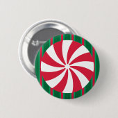 Spaß und Extravagante Weihnachten Pfefferminzbonbo Button (Vorne & Hinten)