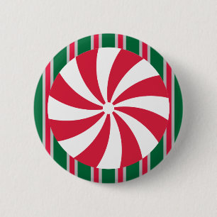 Spaß und Extravagante Weihnachten Pfefferminzbonbo Button