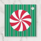 Spaß und Extravagante Weihnachten Pfefferminzbonbo Geschenkanhänger (Rückseite)