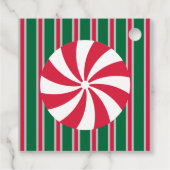 Spaß und Extravagante Weihnachten Pfefferminzbonbo Geschenkanhänger (Rückseite)