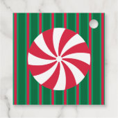 Spaß und Extravagante Weihnachten Pfefferminzbonbo Geschenkanhänger (Rückseite)