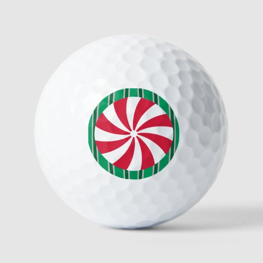 Spaß und Extravagante Weihnachten Pfefferminzbonbo Golfball (Vorderseite)