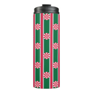 Spaß und Extravagante Weihnachten Pfefferminzbonbo Thermosbecher