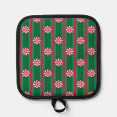 Spaß und Extravagante Weihnachten Pfefferminzbonbo Topflappen (Vorderseite)