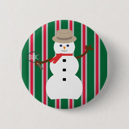 Spaß und Extravagante Weihnachten Snowman Detectiv Button
