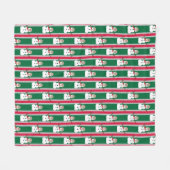 Spaß und Extravagante Weihnachten Snowman Detectiv Fleecedecke (Vorderseite (Horizontal))