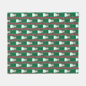 Spaß und Extravagante Weihnachten Snowman Detectiv Fleecedecke (Vorderseite (Horizontal))