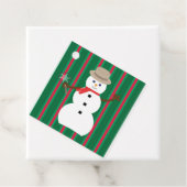 Spaß und Extravagante Weihnachten Snowman Detectiv Geschenkanhänger (Beispiel)