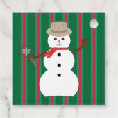 Spaß und Extravagante Weihnachten Snowman Detectiv Geschenkanhänger (Rückseite)