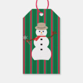 Spaß und Extravagante Weihnachten Snowman Detectiv Geschenkanhänger (Rückseite)