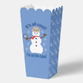 Spaß und Extravagante Weihnachten Snowman Detectiv Geschenkschachtel (Rückseite)