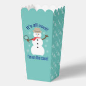 Spaß und Extravagante Weihnachten Snowman Detectiv Geschenkschachtel (Rückseite)