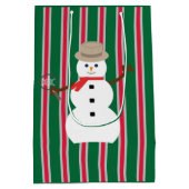 Spaß und Extravagante Weihnachten Snowman Detectiv Mittlere Geschenktüte (Rückseite)