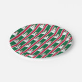 Spaß und Extravagante Weihnachten Snowman Detectiv Pappteller (Schrägansicht)