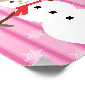 Spaß und Extravagante Weihnachten Snowman Detectiv Poster (Ecke)