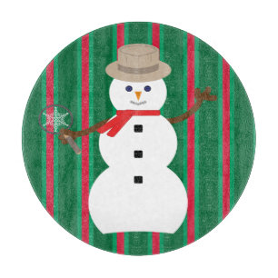 Spaß und Extravagante Weihnachten Snowman Detectiv Schneidebrett