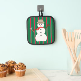 Spaß und Extravagante Weihnachten Snowman Detectiv Topflappen