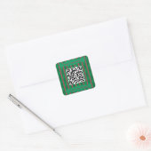 Spaß und Extravagante Weihnachtsfeige QR-Code Quadratischer Aufkleber (Umschlag)