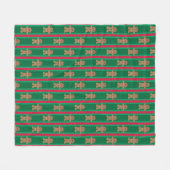 Spaß und Extravagante Weihnachtsmann Fleecedecke (Vorderseite (Horizontal))