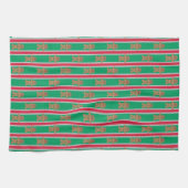 Spaß und Extravagante Weihnachtsmann Geschirrtuch (Horizontal)