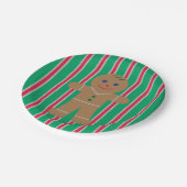 Spaß und Extravagante Weihnachtsmann Pappteller (Schrägansicht)