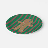 Spaß und Extravagante Weihnachtsmann Pappteller (Schrägansicht)