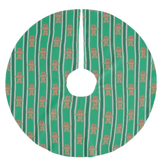 Spaß und Extravagante Weihnachtsmann Polyester Weihnachtsbaumdecke (Vorderseite)