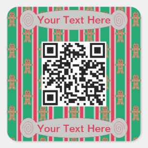 Spaß und Extravagante Weihnachtsmann Quadratischer Aufkleber