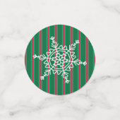 Spaß und Extravagante Weihnachtsschneeflocke Konfetti (Klein Vorderseite)