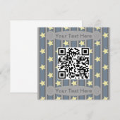 Spaß und Extravaganter gelber Star QR Code Einladung (Vorne/Hinten)