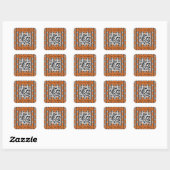 Spaß und Extravaganter Halloween Ghost QR Code Quadratischer Aufkleber (Blatt)