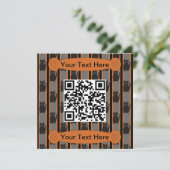 Spaß und Extravaganter Halloween-QR-Code Einladung (Stehend Vorderseite)