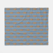 Spaß und Extravaganter Lebkuchenmann Fleecedecke (Vorderseite (Horizontal))
