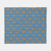 Spaß und Extravaganter Lebkuchenmann Fleecedecke (Vorderseite (Horizontal))