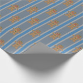 Spaß und Extravaganter Lebkuchenmann Geschenkpapier (Ecke)