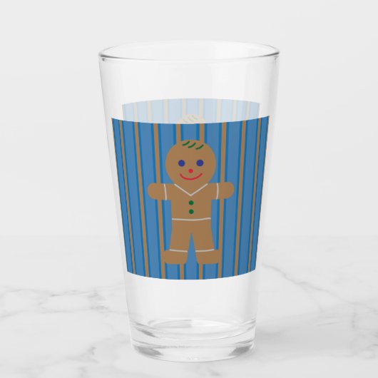 Spaß und Extravaganter Lebkuchenmann Glas (Vorderseite)