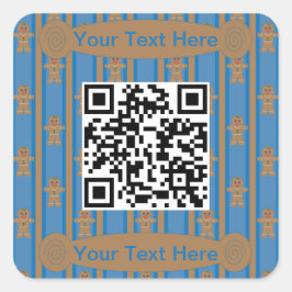 Spaß und Extravaganter Lebkuchenmann Quadratischer Aufkleber