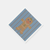 Spaß und Extravaganter Lebkuchenmann Serviette (Ecke)