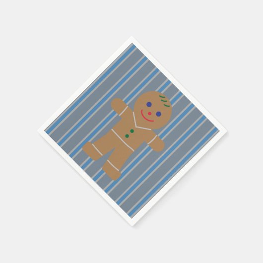 Spaß und Extravaganter Lebkuchenmann Serviette (Ecke)