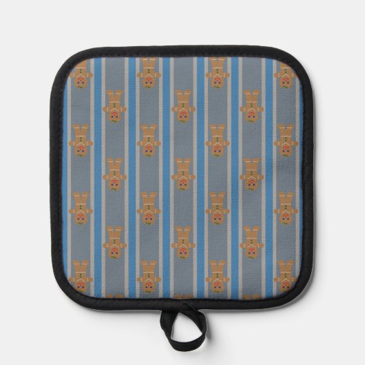 Spaß und Extravaganter Lebkuchenmann Topflappen (Vorderseite)