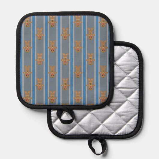 Spaß und Extravaganter Lebkuchenmann Topflappen (Vorderseite/Rückseite)