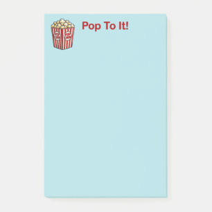 Spaß und Extravaganter "Pop zu ihm" Popcorn Post-it Klebezettel