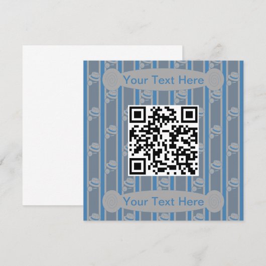 Spaß und Extravaganter QR-Code Einladung (Vorne/Hinten)