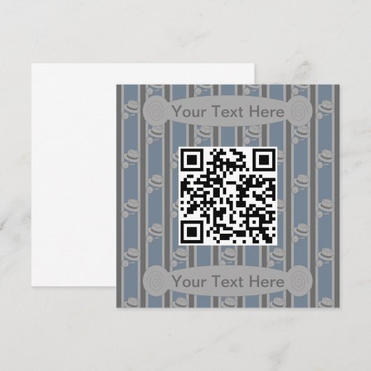 Spaß und Extravaganter QR-Code Einladung (Vorne/Hinten)