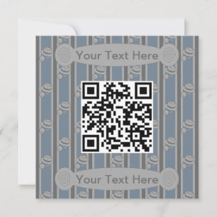 Spaß und Extravaganter QR-Code Einladung